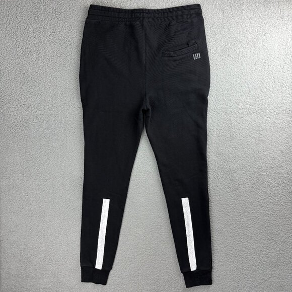 Les Hommes Urban Sweatpants Men Large L Pants Black Joggers Zip Pockets Fleece 1 - Picture 2 of 11